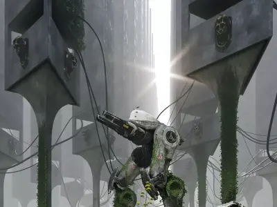 STONE FOREST the concept of post-Apocalypse 3D model