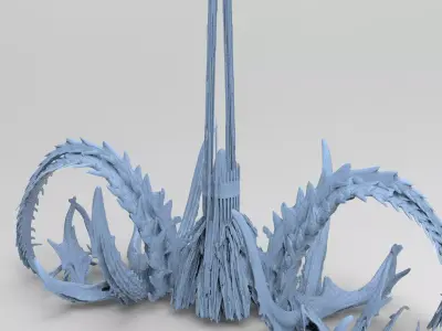 Kraken Under Ocean Temple 5 3D model