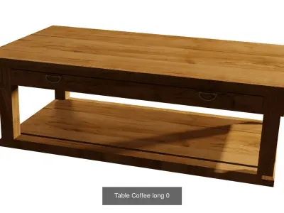 Wooden Furniture 1 3D Model Pack