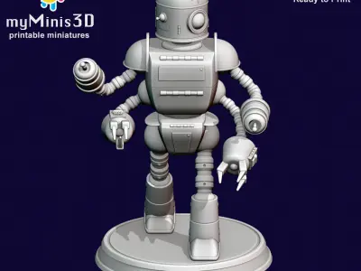 Champion 1 of the Invader Robots Warband 3D print model