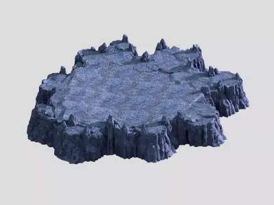 3D map with - Stones 05 3D model