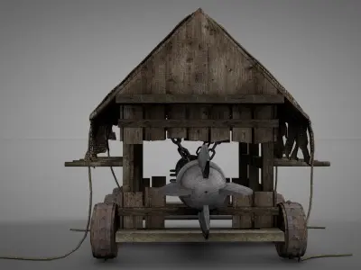 Medieval Ram 3D model