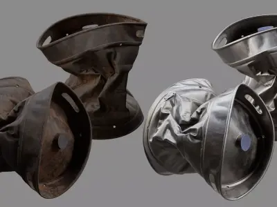 Crushed Keg 04 3D model