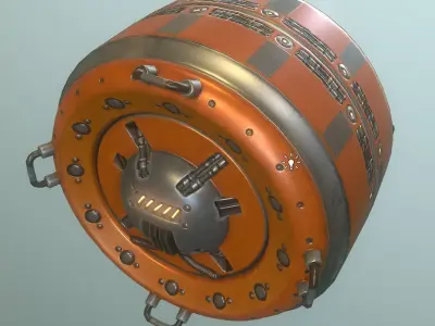 AI Control Module Orang Version Low-poly 3D model