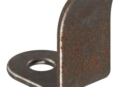 Rusty Steel Clamp 3D model