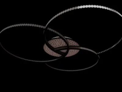 Circular Ceiling Light - Clean 3D Model 3D model