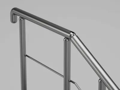 Stair railing 3D model