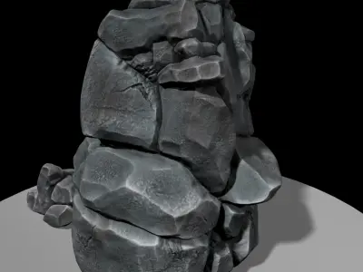 Rocks group of 3D model