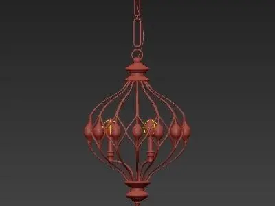 Uttermost Sabina 3 Light Pendant 3D model