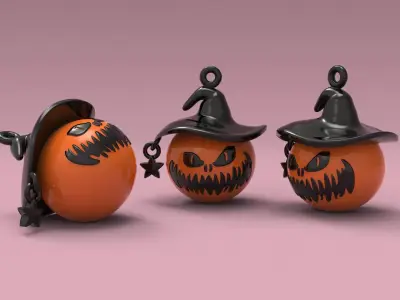 pumpkin pendant 3D print model