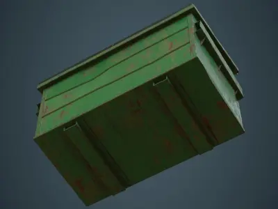 Dumpster 3C Low-poly 3D model