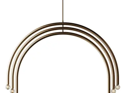 Arc Chandelier 3D model purchase