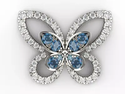 Butterfly Earring Studs  3D print model