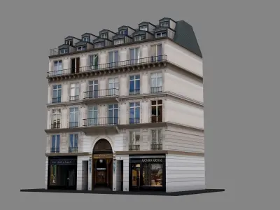 Typical Parisian Apartment 3d Building 10 3D model