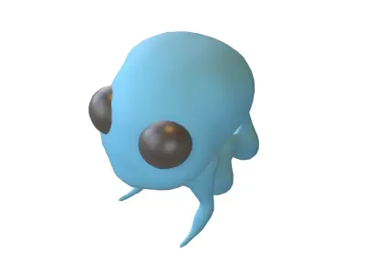 Alien Baby v1 003 Low-poly 3D model