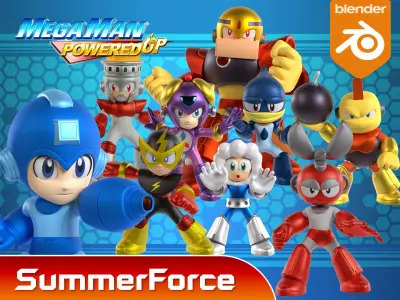 Fireman - Megaman Powered up 3D model