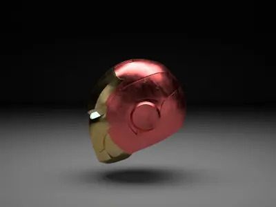 ironman helmet Low-poly 3D model