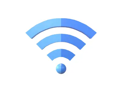 Wifi Symbol v2 001 Low-poly 3D model