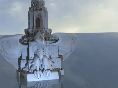 Ancient Assyria temple 3D 3D model