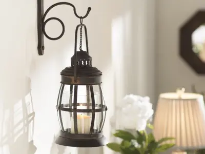 Bull Gala Light Tall Iron Wall Sconce 3D model