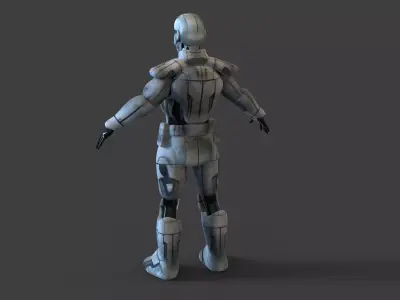 Robot F78 Low-poly 3D model
