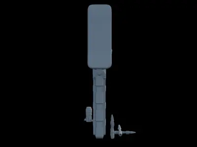 Assault Rifle Bullpup 3D model