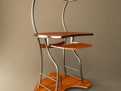 PC Desktop Computer Table Free 3D model