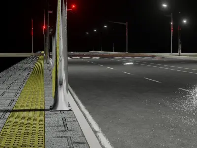 Road Junction Free 3D model