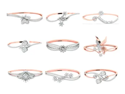 52 light weight bracelet pack ready for print  3D print model