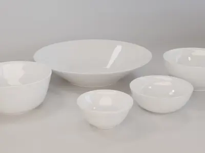 Ceramic Bowl Set 3D model
