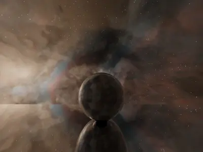 Space Environment HDRI  Low-poly 3D model