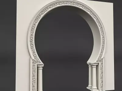 classic patterned door 05 3D model