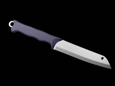 Knife Free low-poly 3D model
