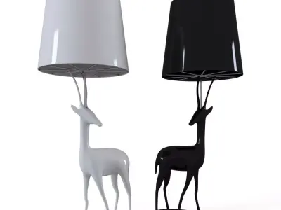 Figurine fixture lamp 3D model