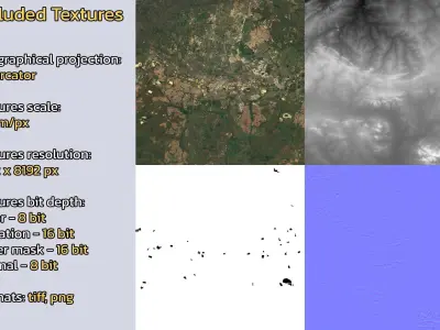 Johannesburg South Africa City Landscape 3D Model 3D model