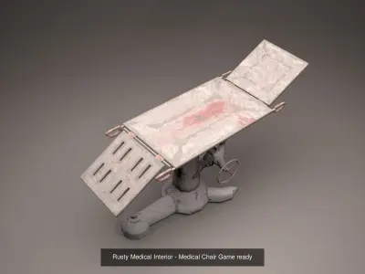 Rusty Medical Hospital Interior  3D Model Pack