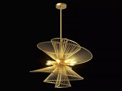 728183 Zeta Lightstar ceiling chandelier 3D model