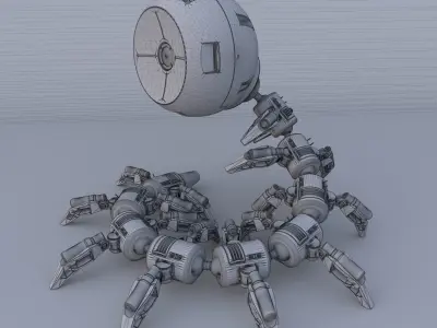 Shaderbot 3 robot 3D model