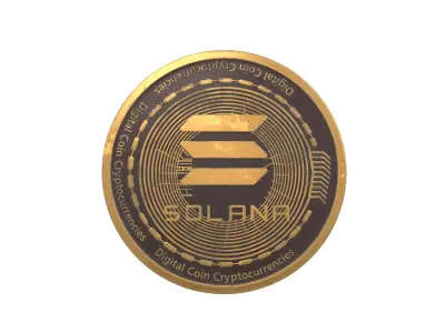 Solana Coin v4 002 3D model