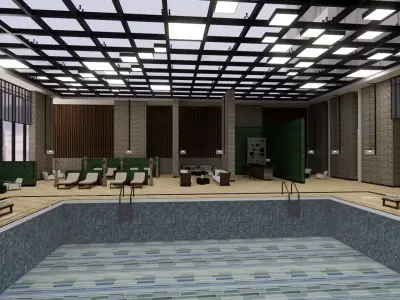 collection swimming pools -B6 3D model