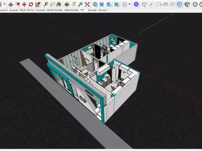 Modern Medical Suite Dental and Gynecology Interior Fit out 3D model
