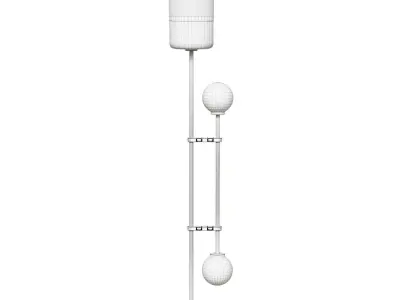 Lizak by Bert Frank floor lamp amber 3D model