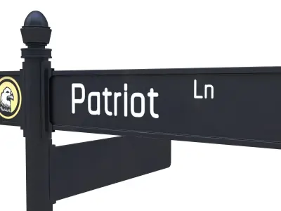 Street Sign 01 3D model