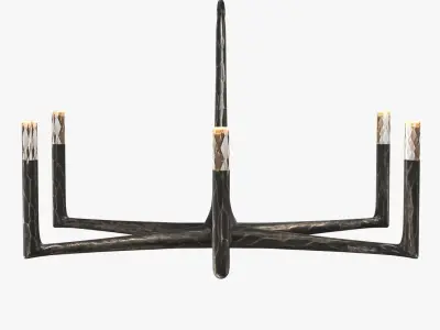 Thaddeus Round Chandelier 3D model