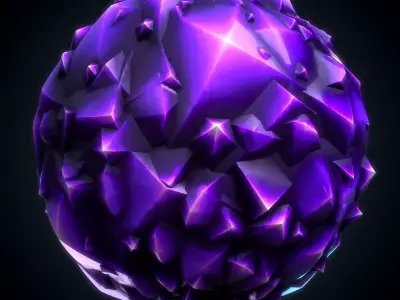 Crystal Stylized material - VOL 25 - Maps - Sbsar Texture