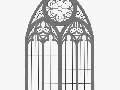  Gothic window 3D model