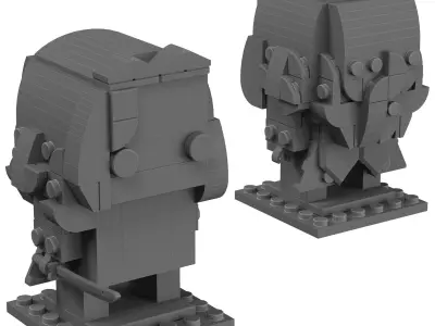 Lego BrickHeadz - 41607 Gamora 3D model