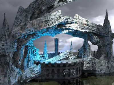 Ice Castle Pinnacle ice array 3D model