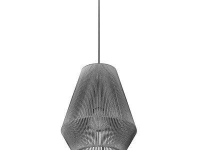 Bowie 1 Light Squat Pendant 3D model