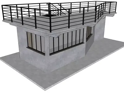 Kiosk - Guardhouse - Newsstand - Grocery 3D model